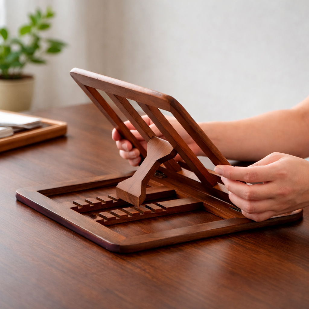 Wooden Adjustable Laptop Stand