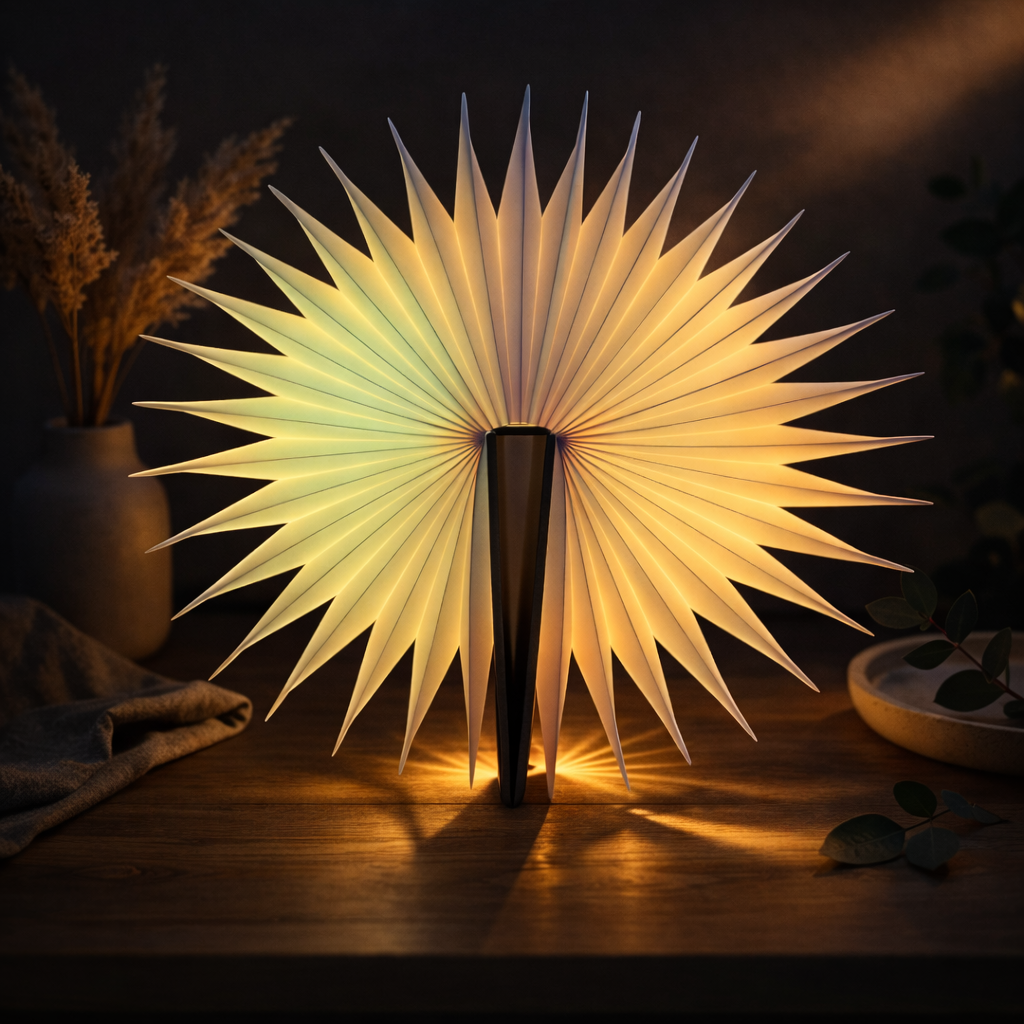 Wooden LED Book Lamp – Warm Light & 8-Color RGB Folding Night Lamp
