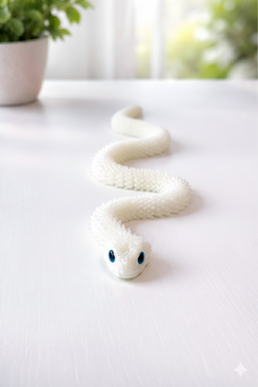 Flexible 3D Articulated Snake – Sensory Fidget Toy (Glow Option)