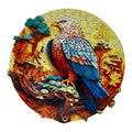 Wooden Puzzles for Adults – Colorful Eagle with Unique Animal Pieces