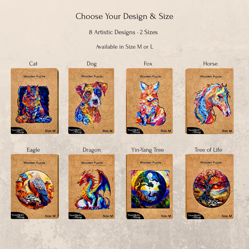 Self Care Gift Box, Wooden Animal Puzzle & 2026 Planner Set